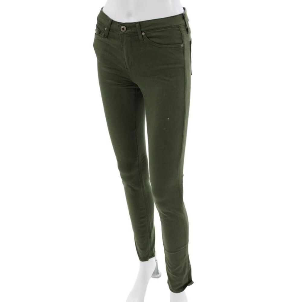AG Adriano Goldschmied Womens High Rise Green Jegging Jeans Inseam 28 Size 25 - Picture 2 of 6